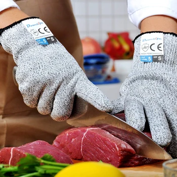 Atnaujinti Sumažinti Atsparios Pirštinės, Saugos Virtuvės Mėsininkas Sumažinti Atsparios Darbo Pirštinės Mėsos Pjaustymo Medžio Drožyba Anti-Sumažinti Saugus Pirštinės