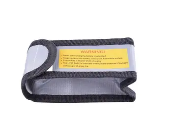 Atspari ugniai sidabro stiklo pluošto lipo baterijos saugos pagalvių mokestis saugojimo guard maišas 65*50*125mm