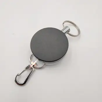 Atsparumo Plieno Vielos elastinė Keychain Sportiškas Ištraukiama Signalizacijos Key chain Anti-lost teleskopinis raktas, žiedas, Raktų pakabukas J0435
