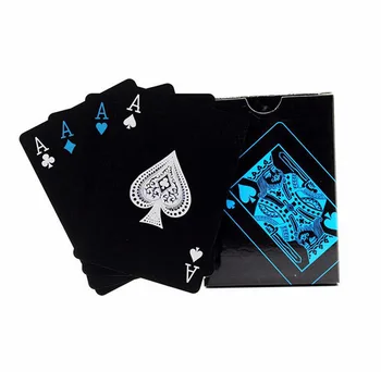 Atsparus vandeniui 24K Aukso Kortų Pokerio Žaidimas, Prabangos Denio Aukso Folija Pokerio Rinkinys Plastiko Magija, Kortų Lošimų, Patvarus, Kortų Magija