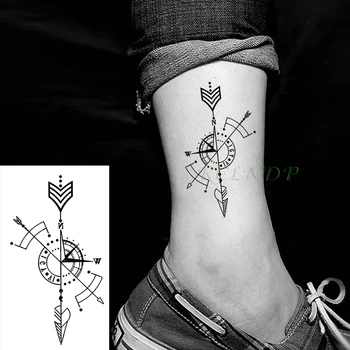 Atsparus vandeniui Laikina Tatuiruotė Lipdukai Kompasas netikrą Tatto Body Art 