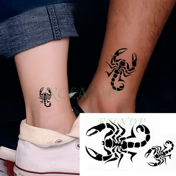 Atsparus vandeniui Laikina Tatuiruotė Lipdukas skorpionas paukštis mažas Tatto 