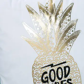 Auksinis Ananasas & Meilės Pagalvėlės, Dekoratyvinės Pagalvėlės, Brozing Aukso Užvalkalas Namų Dekoro Sofa Mesti Pagalvės 45*45cm Almofada Luxo