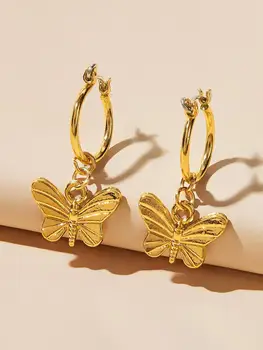 Aukso hoopas auskarai auskarai moterims kremzlės auskarai hoopas auskarai papuošalai dovana moterims seserys už draugas