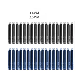 Aukštos kokybės Fontanas Pen rašalo šerdelėmis 25PC skersmuo 2.6 mm 3.4 mm standartų tarptautinių Raštinės reikmenys, Biuro reikmenys, RAŠALO TUŠINUKAS