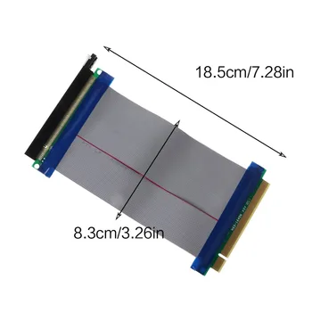 Aukštos Kokybės Naujas PCIe 16X PCI Express PCI-E 16X, kad 16X Stove Extender Kortelės Adapterį Lankstus Kabelis
