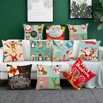 Aukštos kokybės pagalvės užvalkalą mesti pagalvę pagalvėlė padengti namų sofa-dekoratyvinis užvalkalas pliušinis kalėdų stiliaus modelis pagalvės užvalkalą