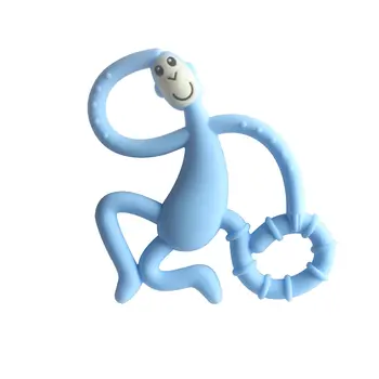 Aukštos Kokybės Silikono Animacinių Filmų Beždžionė Bamblys Molinis Teether Skausmas Priemonė Vaikams Kramtyti Kūdikių Dovana Gamtos Nustoti Čiulpti Nykščio Žaislas