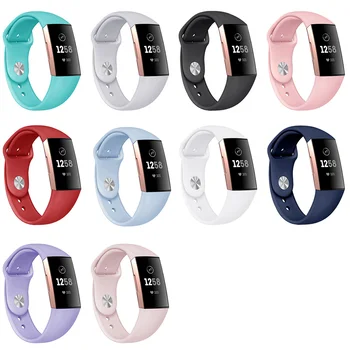 Aukštos Kokybės Watchband Už Fitbit Mokestis 3 smartwatch Kvėpuojantis Silikono Apyrankę, Dirželį Grupė