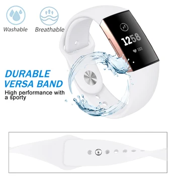 Aukštos Kokybės Watchband Už Fitbit Mokestis 3 smartwatch Kvėpuojantis Silikono Apyrankę, Dirželį Grupė