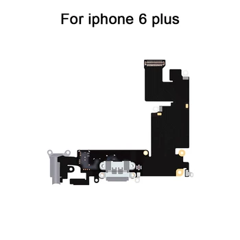 Aukštos kokybės Įkrovimo lizdas USB Doko Jungtis, Flex iPhone 5 5s 6 6s 7 8 Plius Ausinių Audio jungtis Mikrofonas Flex kabelis