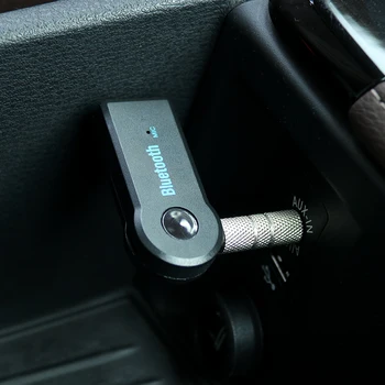 Automobilinis Belaidė laisvų Rankų Garsiakalbis Automobilių AUX Ausinių Adapteris Mini 3,5 MM Jack Belaidžio Garso MP3 Muzika 