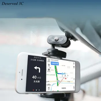 Automobilinis Telefono Laikiklis, Reguliuojamas Galinio vaizdo Veidrodėlis Kalno Stovi Mobilusis Telefonas GPS