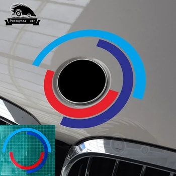 Automobilio Kapoto Variklio Dangtis Logotipo Lipdukas BMW E60 E90 F20 F30 F10 G30 Z4 F15 F16 F25 G05 G01 G20 X1 Automobilių Reikmenys Emblema Lipdukai