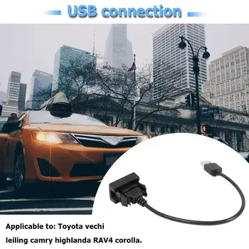 Automobilio prietaisų Skydelyje Flush Mount USB 2.0 Prievadą Skydelio ilgiklis Griežtus Kokybės Standartus, Puikus Plastikinis Adapteris, skirtas 
