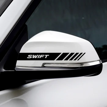Automobilio stilius 2vnt geras automobilis galinio vaizdo veidrodis įklija, Suzuki, Swift, SX4 Jimny Ignis Alto Samurajus Baleno Grand apdaila