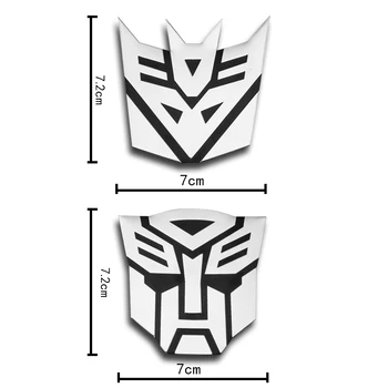 Automobilio stilius 3D Aliuminio lydinio Transformatoriai Autobot Decepticons automobilių lipdukai lipdukai, emblemos papuošalai ženklelis auto priedai