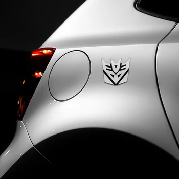 Automobilio stilius 3D Aliuminio lydinio Transformatoriai Autobot Decepticons automobilių lipdukai lipdukai, emblemos papuošalai ženklelis auto priedai