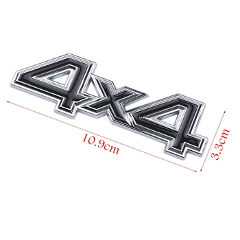 Automobilio stilius 3D Metalo 4X4 Keturi varomi Ratai Automobilių Lipdukas Logotipas Ženklelis 