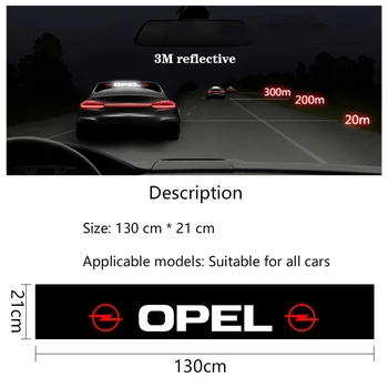 Automobilio Stilius skėtį nuo saulės Priekinis Stiklas Reklama, Lipdukas šviesą atspindintys Lipdukai Opel Astra G H J Corsa 
