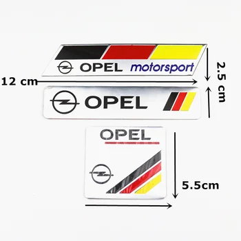 Automobilių Apdailos Lipdukai Logotipas 3D Aliuminio Logotipas Ženklelis Decal Opel 