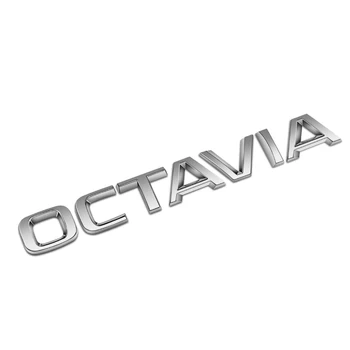 Automobilių Galinis Bagažo Puikus Octavia Raidžių Logotipas Lentele, Skirti Škoda Auto Uodega Kamieno Ženklelis Emblema Lipdukas ABS Apdaila Dekoro Priedai