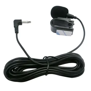Automobilių Garso Mikrofonas (3,5 mm Įrašą Jack Plug Mic Stereo Mini Laidines Išorinis Mikrofonas Auto DVD Radijo 3m Ilgio Specialistai