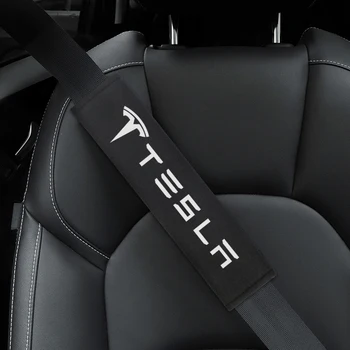 Automobilių saugos diržų padengti automobilio stilius už Tesla modelis 3 modelis X Y stiliaus Roadster Reikmenys, Automobilių Stilius