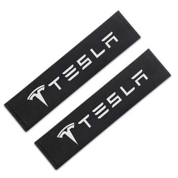 Automobilių saugos diržų padengti automobilio stilius už Tesla modelis 3 modelis X Y stiliaus Roadster Reikmenys, Automobilių Stilius