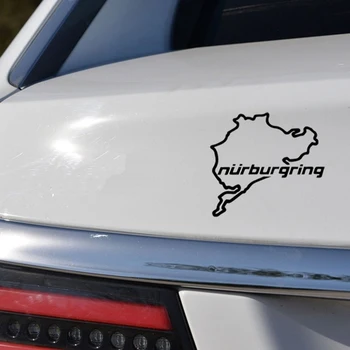 Automobilių Stiliaus Lenktynių Kelių Nurburgring Kūrybinių Mados Langą Lipdukai Lipdukas