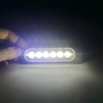 Avariniai Mirksėtų Šviesos 6 LED Gintaro Universalus 12V Mirksi Atkūrimo Įspėjimo Pusėje Švyturys Atsargiai Automobilių Sunkvežimių Naujos