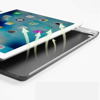 AXD Case For iPad 2 Oro 9.7 colių A1566 A1567 Spalvos PU Smart Cover Atvejais Magnetas Pabusti Miego Modelį 