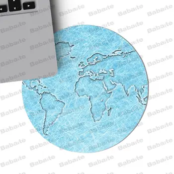Babaite Juokinga pasaulio žemėlapyje Komfortą Pelės Kilimėlį Žaidimų apvalus Kilimėlis Dydis 220*220*2mm apvalus kilimėlis Žaidimo Kilimėlis