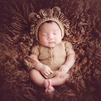 Baby Mezgimo Skrybėlę Naujagimių Fotografijos Rekvizitai Nėrimo Baby Hats Baby Nuotrauka Rekvizitai Mergaitė/Berniukas Drabužiai Naujagimiams Nėrimo Komplektai