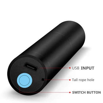 Bagažo Zoom Mobiliojo Galia Mini LED Žibintuvėlis USB Įkrovimo 3 Apšvietimo Režimą, atsparus Vandeniui Žibintuvėlis, Stilingas Nešiojamas Rinkinys, skirtas Ni
