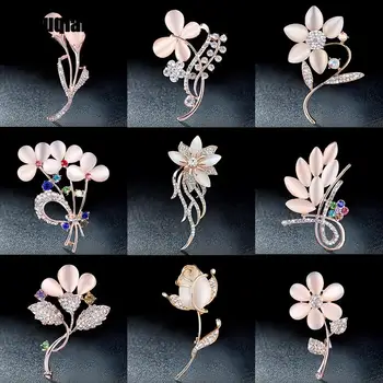Baiduqiandu Prekės Įvairūs Stiliai Gėlių, Augalų Formos Opal Sagės, Segtukai, Bižuterijos Aksesuarų Kolekcijas