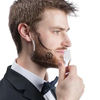 Barzdos Formavimo Priemonė Šabloną Dvipusis Barzda Šukos Naujų Karšto Pardavimo Skutimosi & Plaukų Šalinimas Skutimosi Priemonė Vyrams