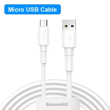 Baseus Micro USB Kabelis 2.4 Greito Įkrovimo Kabelį, 0.5 m/1m/2m