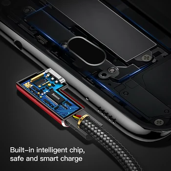 Baseus Mobilusis Žaidimas Grįžtamasis Micro USB Kabelis Xiaomi Redmi 4X Pastaba 4 5 Plius USB Duomenų Kabelis, skirtas 