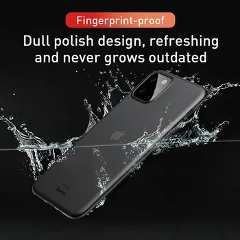 Baseus Nematomas Telefono dėklas skirtas iPhone 11Pro 11 Pro Max Super Plonas Apsauginis Dangtelis skirtas iPhone 8 Xr Xs Max Atgal Telefoną 