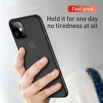 Baseus Nematomas Telefono dėklas skirtas iPhone 11Pro 11 Pro Max Super Plonas Apsauginis Dangtelis skirtas iPhone 8 Xr Xs Max Atgal Telefoną 