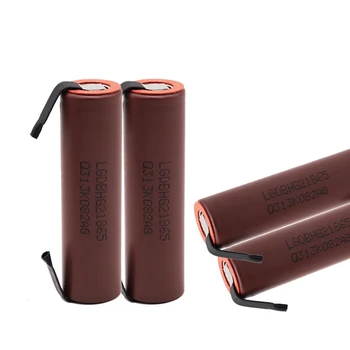 Baterijos 18650 HG2 3000mAh su juostelėmis lituojamas baterijas, atsuktuvai 30A aukštos srovės + PASIDARYK pats nikelio inr18650 hg2