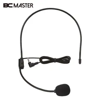 BCMaster 3.5 mm Laidinė laisvų Rankų įranga Headworn Mikrofonas Microfono MIC garso Stiprintuvas