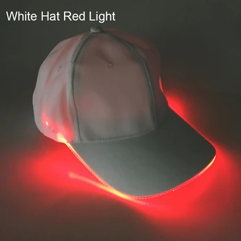 Beisbolo Kepurę Karšto Mados Unisex vientisos Spalvos LED Šviesos Beisbolo Kepurę Kalėdų Šalis Pasiekė Bžūp Moterys vyrai beisbolo kepurė hat