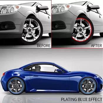 [Bendra] automobilių reikmenys keičiami grynieji dekoratyvinės juostelės kūno rūko lengvas rėmas ryškus juostelės chrome varantys ratlankiai