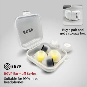BGVP E rinkinį, rinkinys iš dviejų spalvų in-ear ausinės, Silikoninis atveju vieno skirsnyje nustatyti dinaminį ringEarphones Eartip Patentuotą