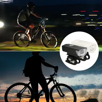 Bike Bicycle Light USB LED Įkrovimo Rinkinys Kalnų Ciklo Priekio Atgal Žibintų Lempos Žibintuvėlis Dviračių Lempos Dviračių Priedų