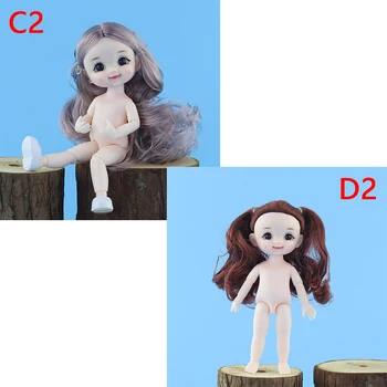 BJD Doll, Dimple Šypsena 13 Kilnojamojo Sujungta 16cm Staigmena Blyth Lėlės, Žaislai, Kūdikių Nuogas Nuogas Moterų Kūno Lėlės Mergaitėms Dovanų Žaislas