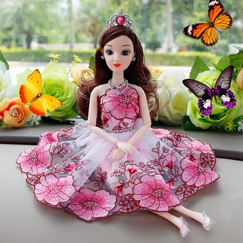 Bjd Doll Drabužius, 30cm, puošniai Apsirengti Drabužius Vestuvių Violetinė Povas Princesė Dress Nustatyti Automobilių BJD Doll Mergina Žaislas Drabužių Priedai