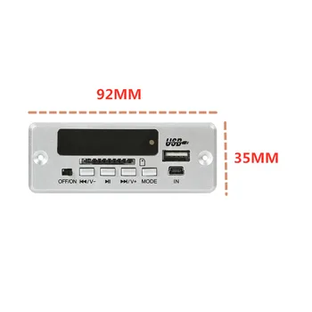Bluetooth 5.0 MP3 Dekoderis Dekodavimo Valdybos Modulis Belaidis Automobilinis USB MP3 Grotuvas, WMA, WAV TF Kortelės Lizdas / USB / FM Nuotolinio Valdybos Modulis